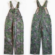 画像2: 80s USA製 MOSSY OAK FULL FOLIAGE リアルツリーカモ ダック地 ハンティング オーバーオール M (2)