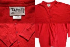 画像3: カナダ製 L.L.Bean 2レイヤー アンダー オールインワン ユニオンスーツ 赤 M (3)