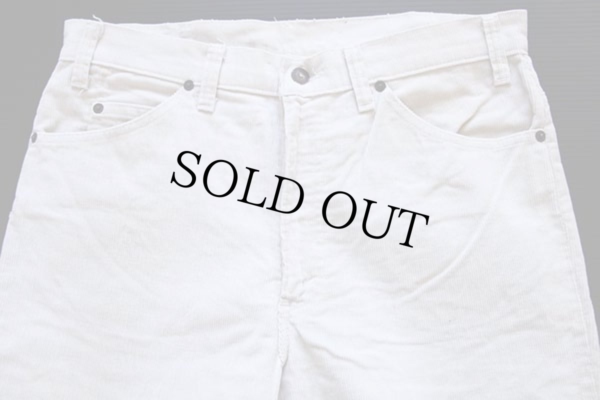 画像2: 80s USA製 Levi'sリーバイス 517 コーデュロイパンツ アイボリー w34 L32★ブーツカット (2)