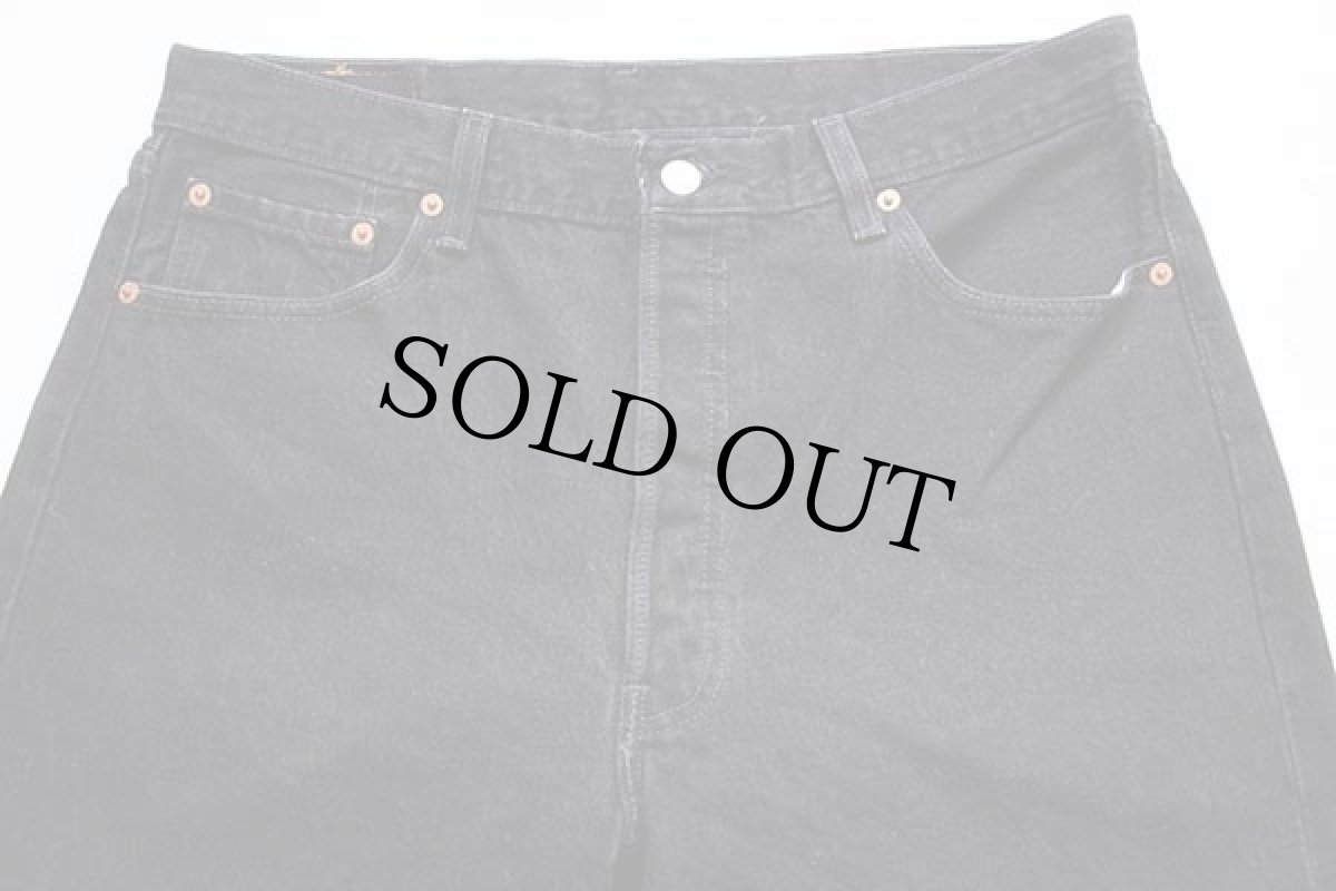 画像2: 90s USA製 Levi'sリーバイス 501 ブラック デニムパンツ w36 L34 (2)