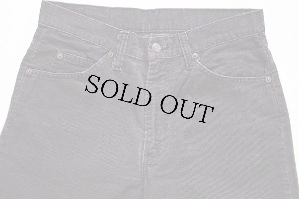 画像3: 80s USA製 Levi'sリーバイス 517-1558 コーデュロイパンツ 炭黒 w31 L31★ブーツカット (3)