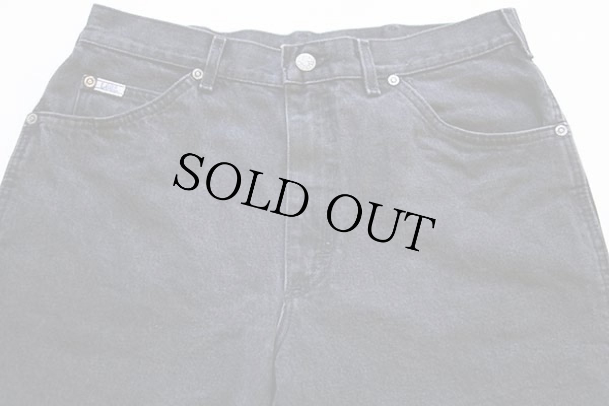 画像2: 90s USA製 Leeリー 200-8902 ブラック デニムパンツ w33 L30 (2)