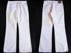 画像1: 80s USA製 Levi'sリーバイス 517 コーデュロイパンツ アイボリー w34 L32★ブーツカット (1)