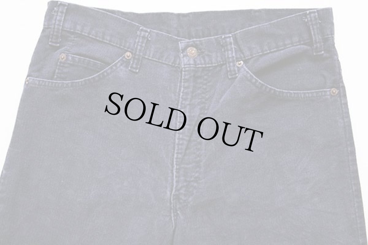 画像3: 80s USA製 Levi'sリーバイス 517 コーデュロイパンツ 紺 w34 L30★ブーツカット (3)