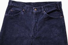 画像3: 80s USA製 Levi'sリーバイス 517 コーデュロイパンツ 紺 w34 L30★ブーツカット (3)