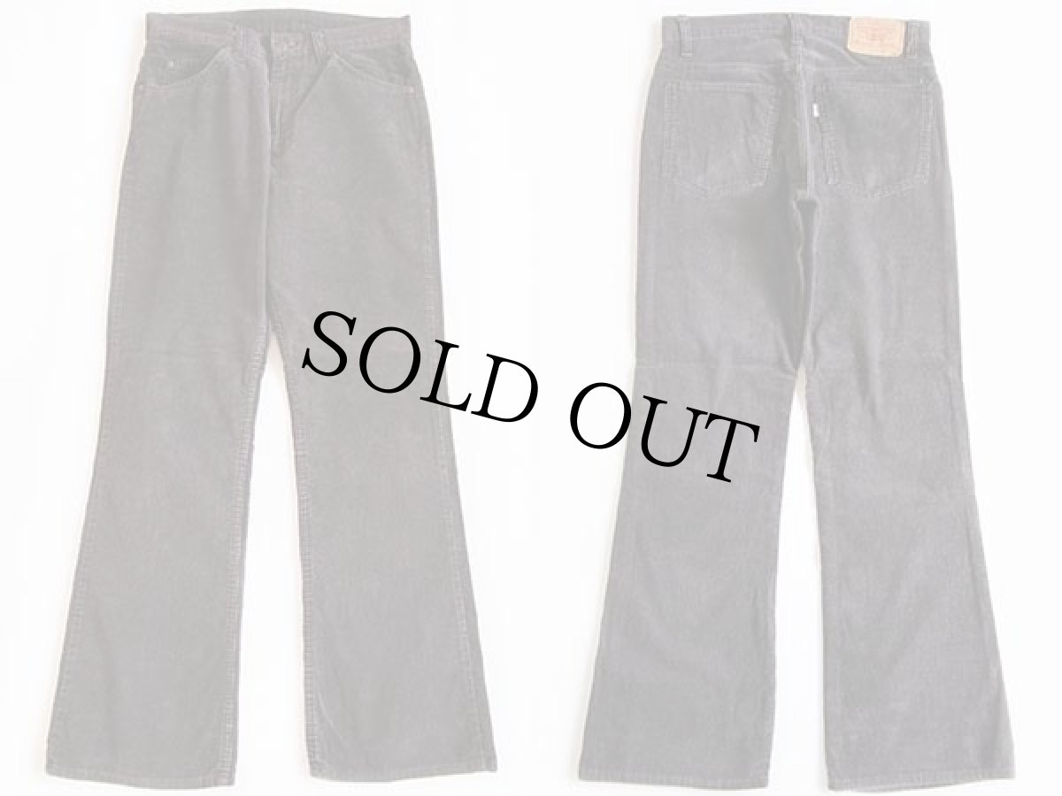 画像2: 80s USA製 Levi'sリーバイス 517-1558 コーデュロイパンツ 炭黒 w31 L31★ブーツカット (2)
