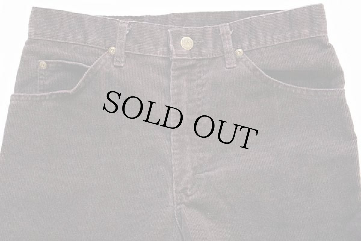 画像3: 80s USA製 Leeリー 200 コーデュロイパンツ 焦げ茶 w30 L32 (3)