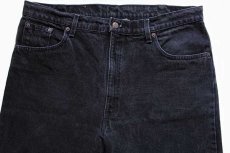 画像2: 90s USA製 Levi'sリーバイス 550 ブラック デニムパンツ w40 L30 (2)