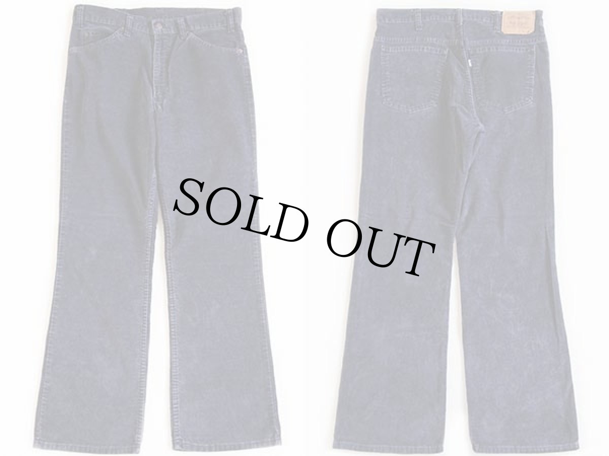 画像2: 80s USA製 Levi'sリーバイス 517 コーデュロイパンツ 紺 w34 L30★ブーツカット (2)