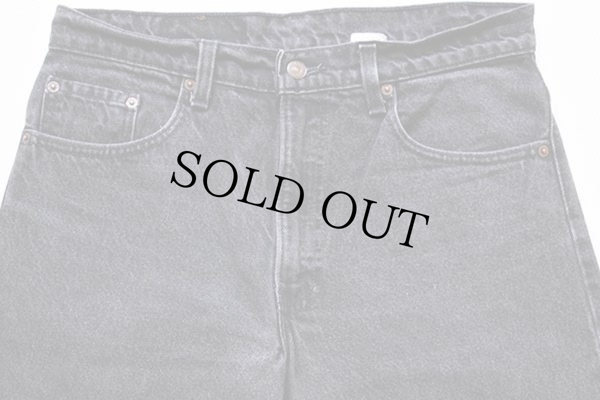 画像2: 90s USA製 Levi'sリーバイス 550 ブラック デニムパンツ w33 L32 (2)