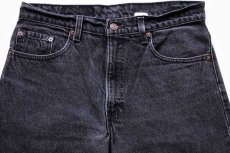 画像2: 90s USA製 Levi'sリーバイス 550 ブラック デニムパンツ w33 L32 (2)