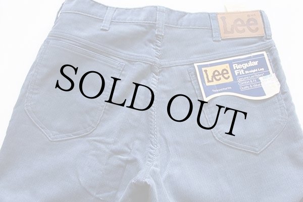 デッドストック☆80s USA製 Leeリー 200 コーデュロイパンツ ブルー 