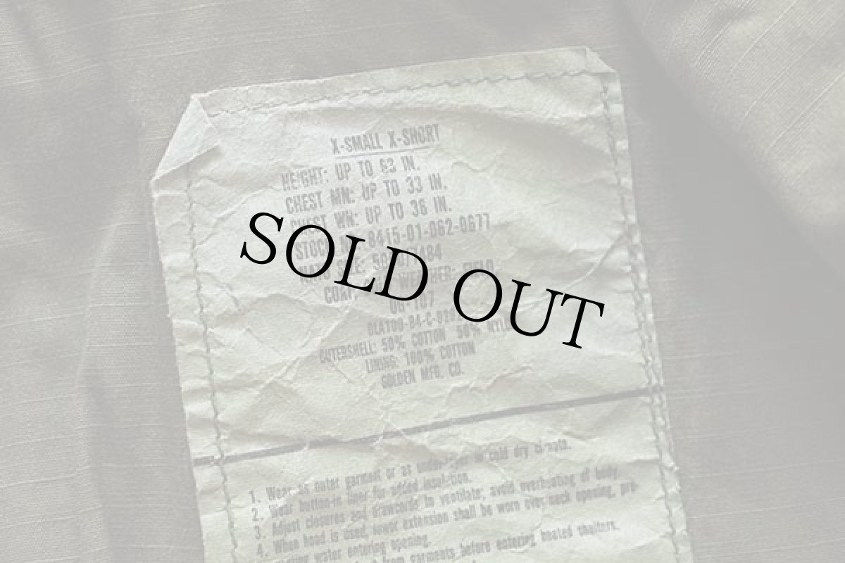 画像4: 80s 米軍 U.S.ARMY パッチ付き M-65 フィールドジャケット オリーブグリーン XS-XS (4)