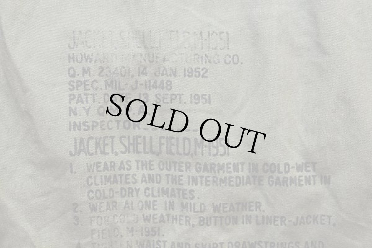 画像5: 50s 米軍 U.S.ARMY M-51 フィールドジャケット オリーブグリーン S-S (5)