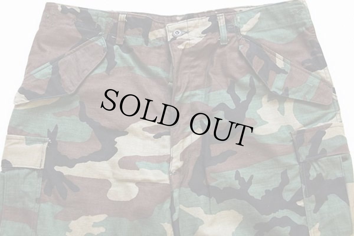 画像3: デッドストック★80s 米軍 U.S.ARMY ウッドランドカモ M-65 フィールド カーゴパンツ L-R (3)