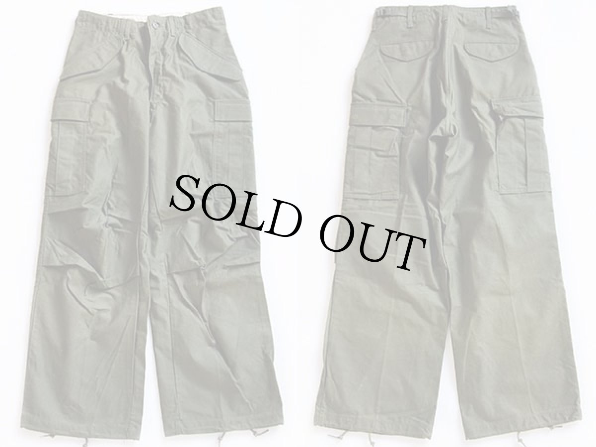 画像2: デッドストック★70s 米軍 U.S.ARMY M-65 フィールド カーゴパンツ オリーブグリーン S-R (2)