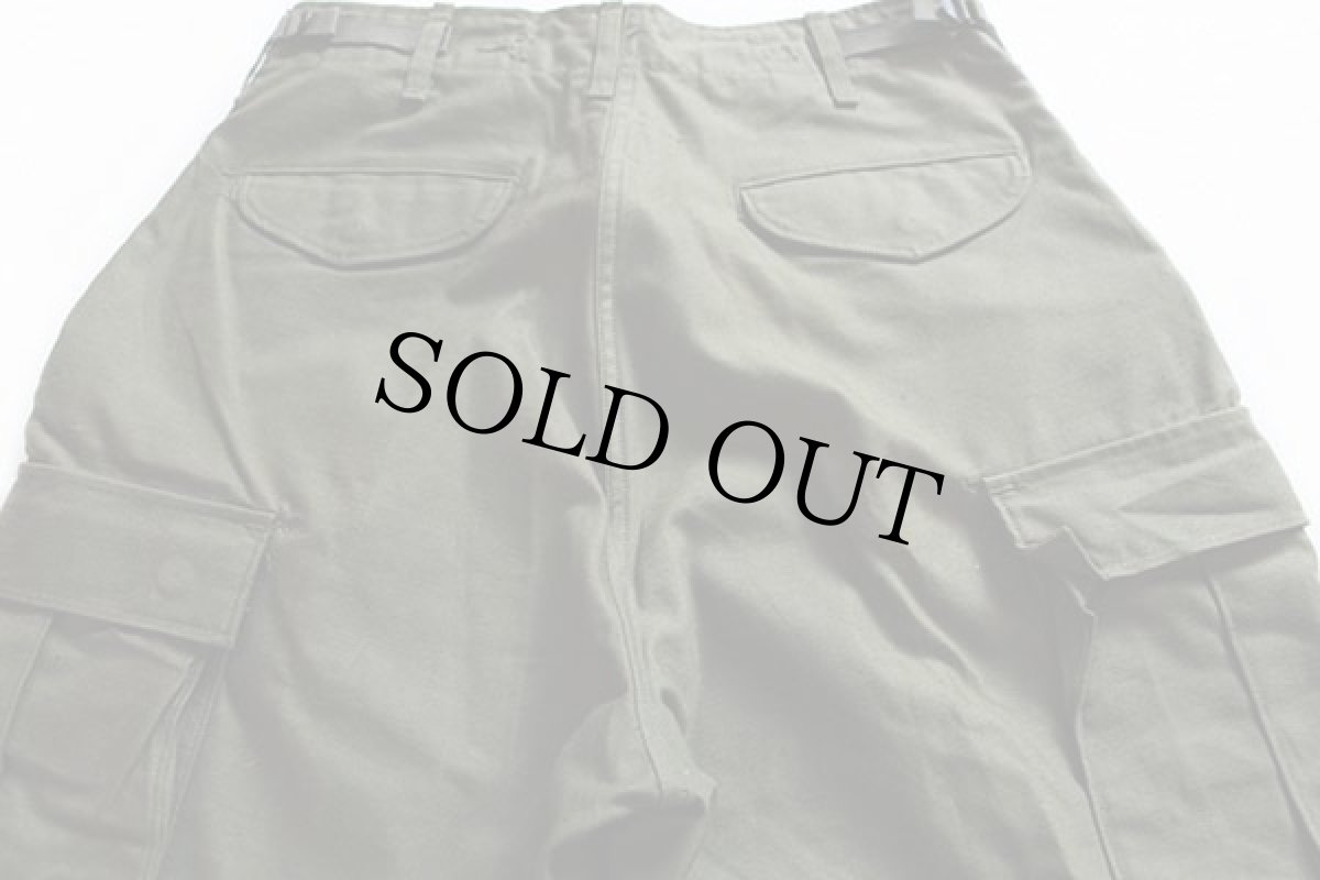 画像4: デッドストック★70s 米軍 U.S.ARMY M-65 フィールド カーゴパンツ オリーブグリーン S-R (4)