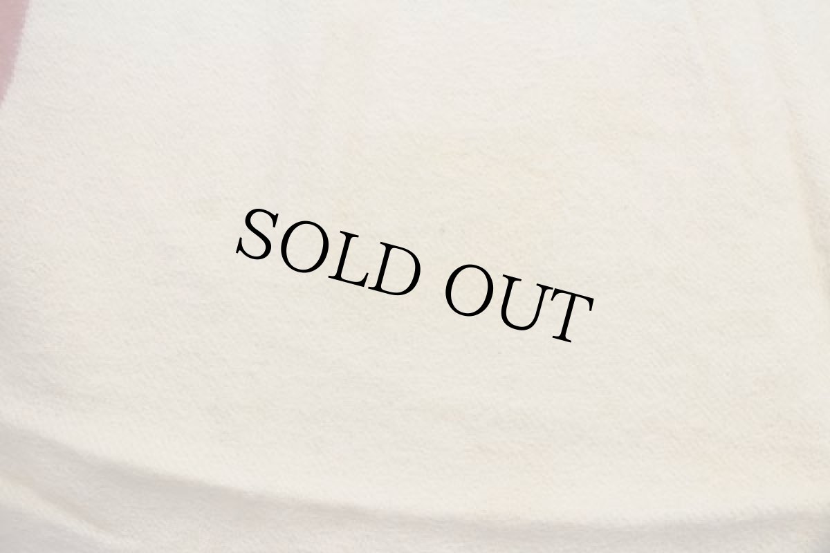 画像4: ビンテージ UNKNOWN マルチボーダー ウール ブランケット★B (4)