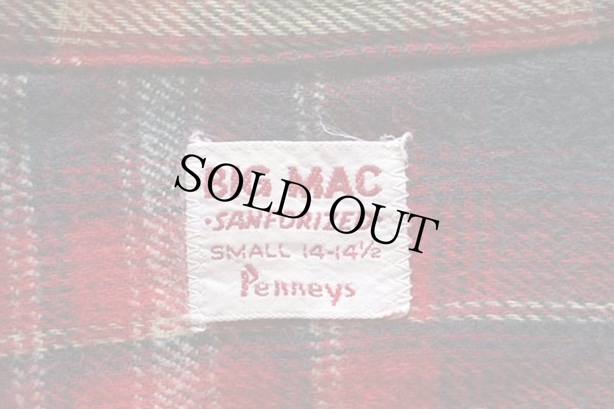 画像4: 60s Penneys BIGMACビッグマック チェック コットン フランネルシャツ S (4)