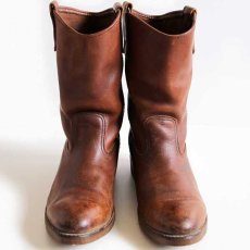 画像3: 90s USA製 REDWINGレッドウイング 1155 ペコスブーツ 茶 9.5E (3)