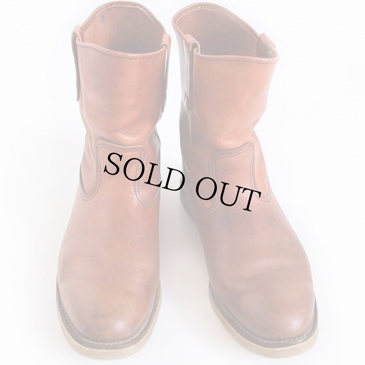 画像3: 80s USA製 REDWINGレッドウイング 866 犬タグ アイリッシュセッター ペコスブーツ 赤茶 10.5E (3)