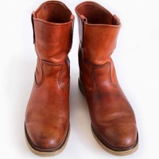 画像3: 80s USA製 REDWINGレッドウイング 866 犬タグ アイリッシュセッター ペコスブーツ 赤茶 10.5E (3)