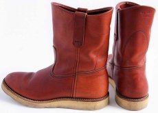 画像2: 80s USA製 REDWINGレッドウイング 866 犬タグ アイリッシュセッター ペコスブーツ 赤茶 9.5D (2)