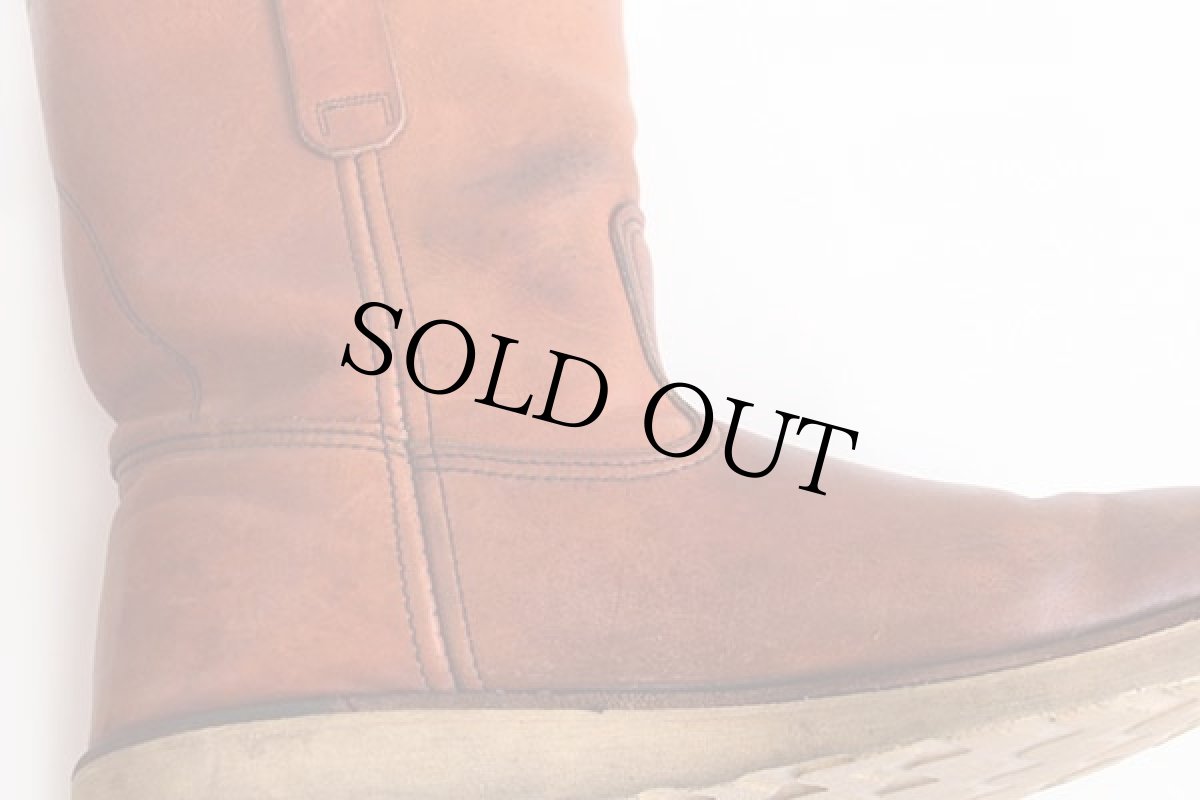 画像8: 80s USA製 REDWINGレッドウイング 866 犬タグ アイリッシュセッター ペコスブーツ 赤茶 10.5E (8)