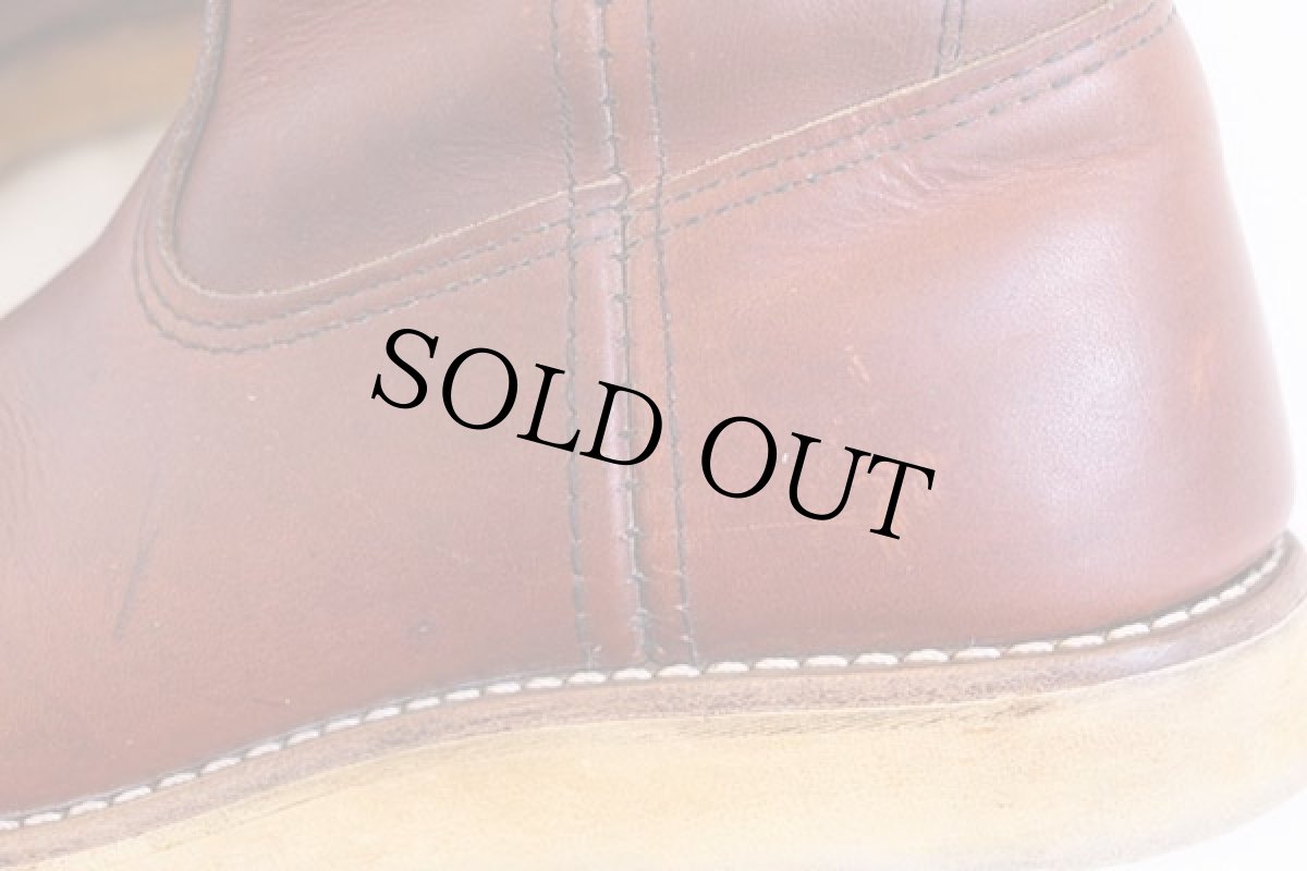 画像8: 70s USA製 REDWINGレッドウイング 866 犬タグ アイリッシュセッター ペコスブーツ 赤茶 7.5D (8)