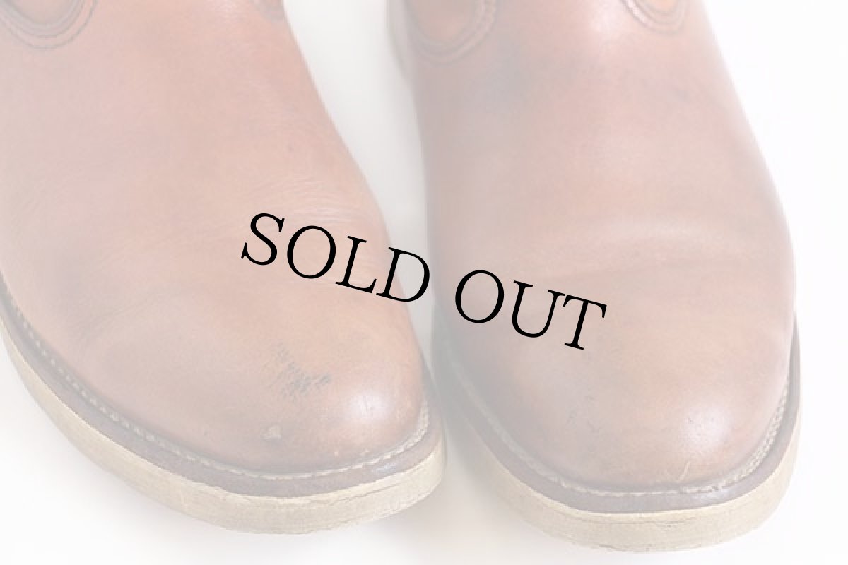 画像7: 80s USA製 REDWINGレッドウイング 866 犬タグ アイリッシュセッター ペコスブーツ 赤茶 10.5E (7)