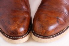 画像8: 90s USA製 REDWINGレッドウイング 866 緑犬タグ アイリッシュセッター ペコスブーツ 茶 9D (8)