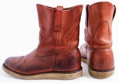 画像2: 90s USA製 REDWINGレッドウイング 866 緑犬タグ アイリッシュセッター ペコスブーツ 赤茶 10.5D (2)