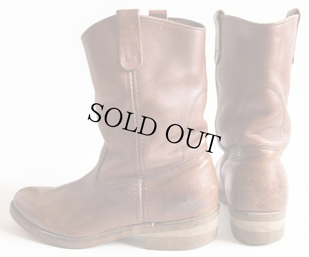 画像2: 90s USA製 REDWINGレッドウイング 1155 ペコスブーツ 茶 9.5E (2)