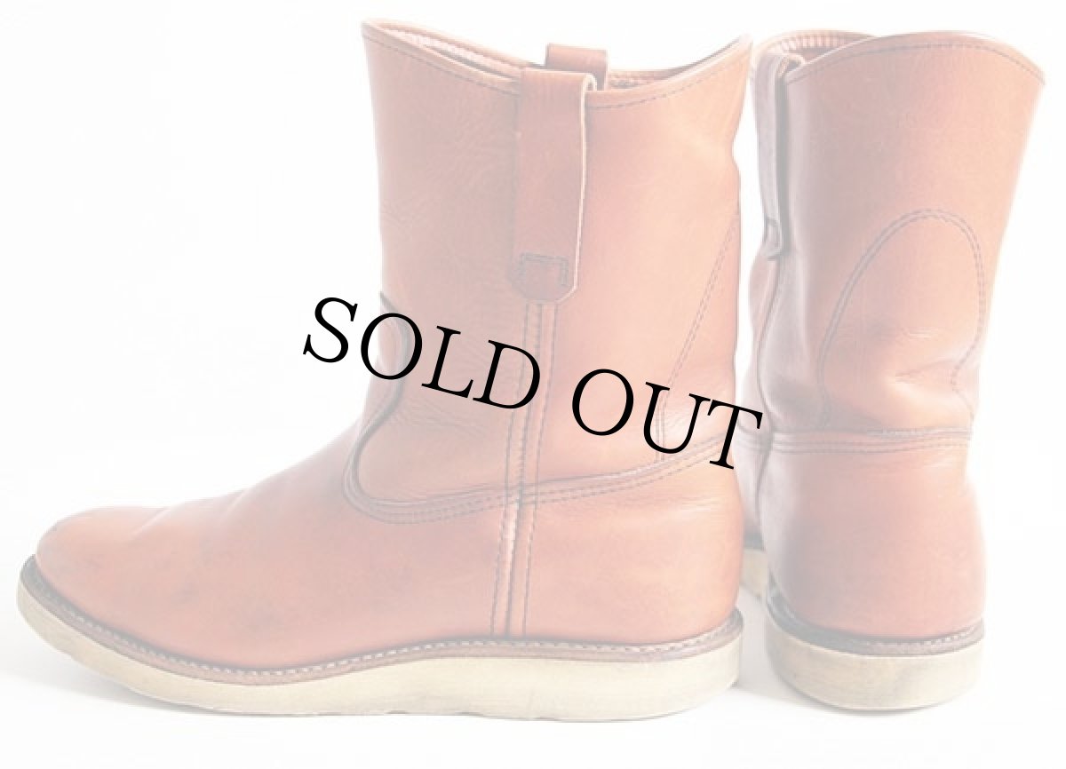 画像2: 80s USA製 REDWINGレッドウイング 866 犬タグ アイリッシュセッター ペコスブーツ 赤茶 9 (2)