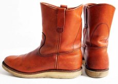 画像2: 80s USA製 REDWINGレッドウイング 866 犬タグ アイリッシュセッター ペコスブーツ 赤茶 9 (2)