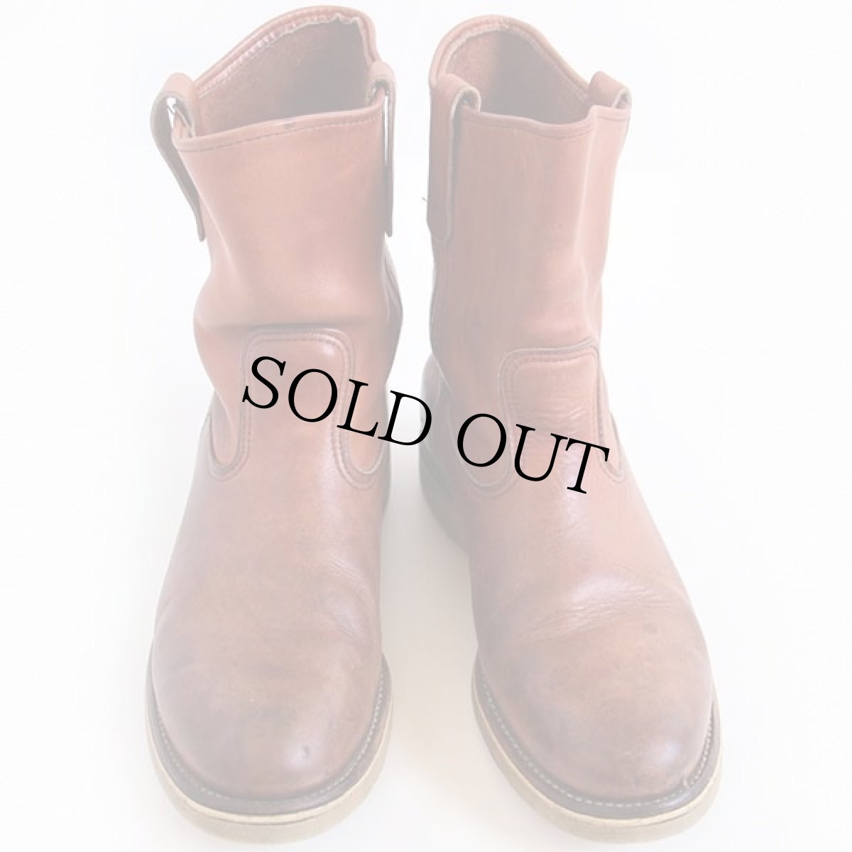 画像3: 90s USA製 REDWINGレッドウイング 866 緑犬タグ アイリッシュセッター ペコスブーツ 赤茶 10.5D (3)