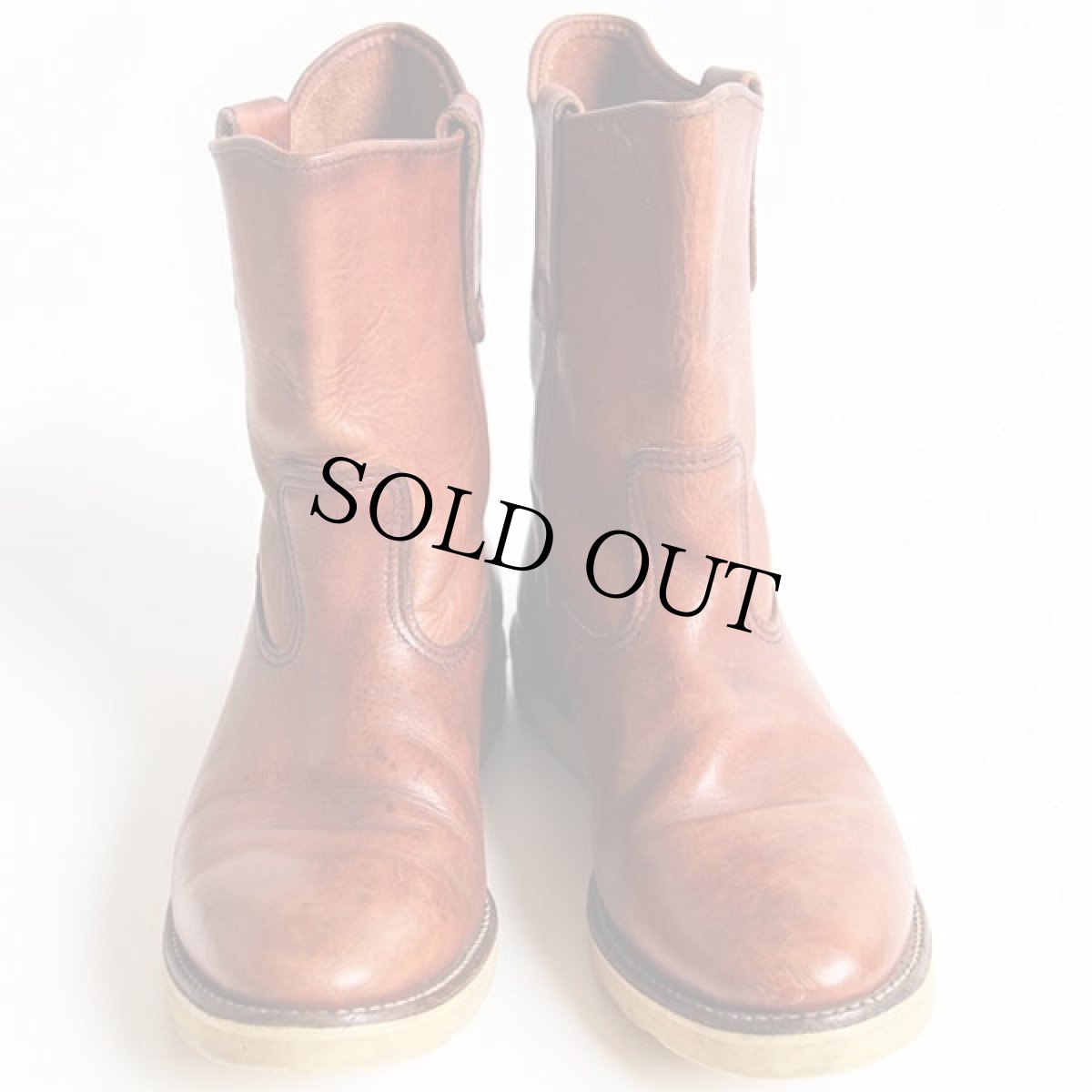 画像3: 80s USA製 REDWINGレッドウイング 866 犬タグ アイリッシュセッター ペコスブーツ 赤茶 9.5D★B (3)