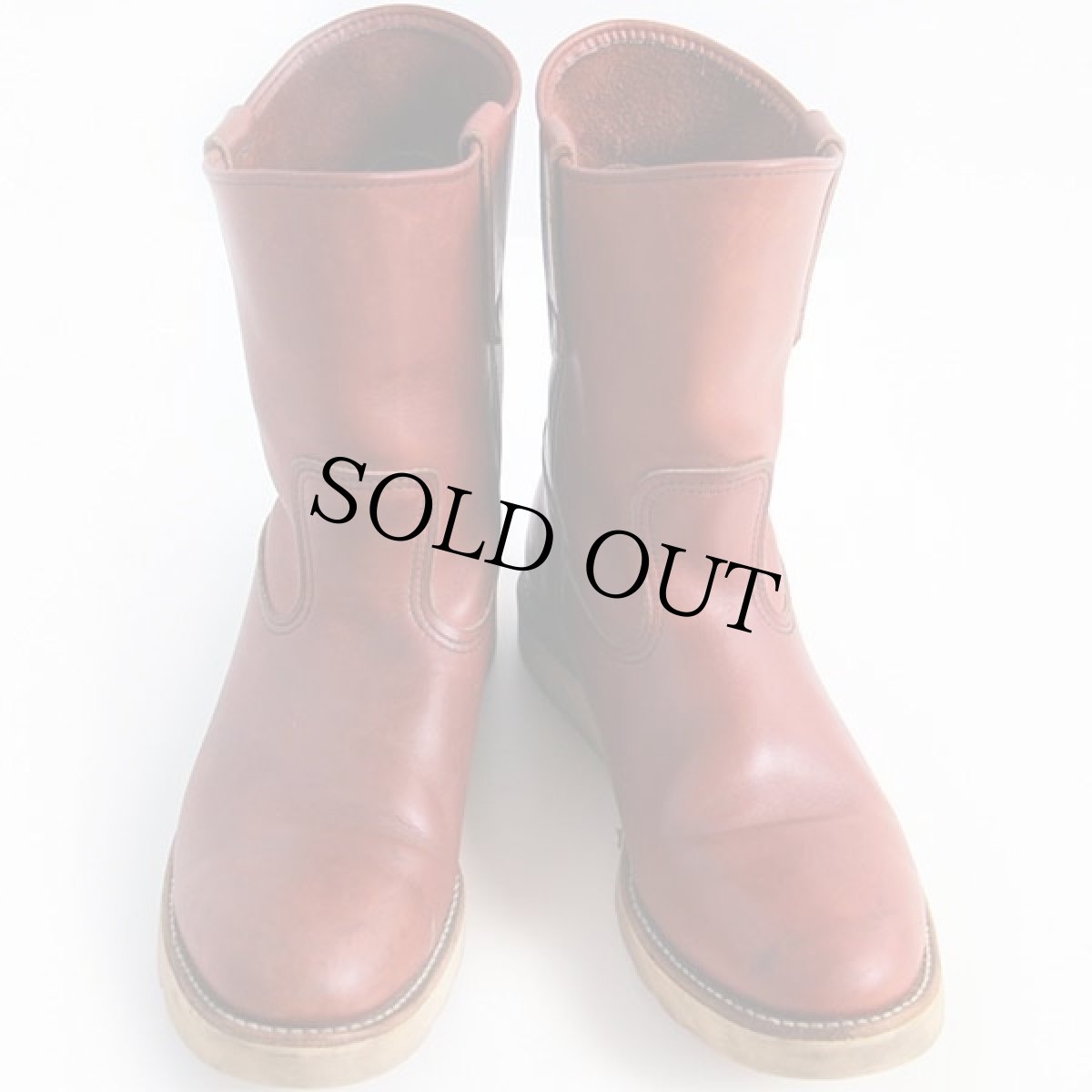 画像3: 80s USA製 REDWINGレッドウイング 866 犬タグ アイリッシュセッター ペコスブーツ 赤茶 9.5D (3)