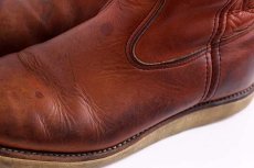 画像8: 90s USA製 REDWINGレッドウイング 866 緑犬タグ アイリッシュセッター ペコスブーツ 赤茶 10.5D (8)