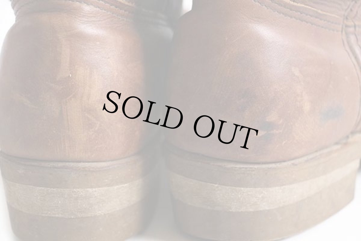 画像9: 90s USA製 REDWINGレッドウイング 1155 ペコスブーツ 茶 9.5E (9)