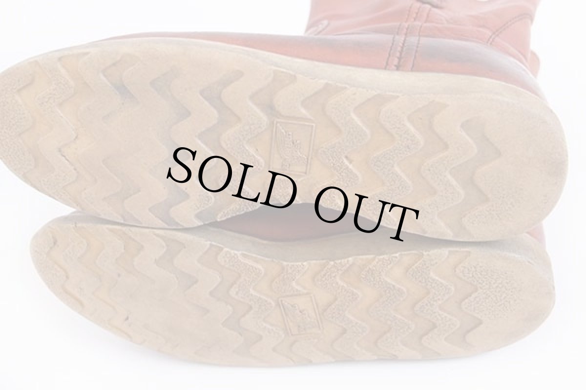 画像10: 90s USA製 REDWINGレッドウイング 866 緑犬タグ アイリッシュセッター ペコスブーツ 赤茶 10.5D (10)