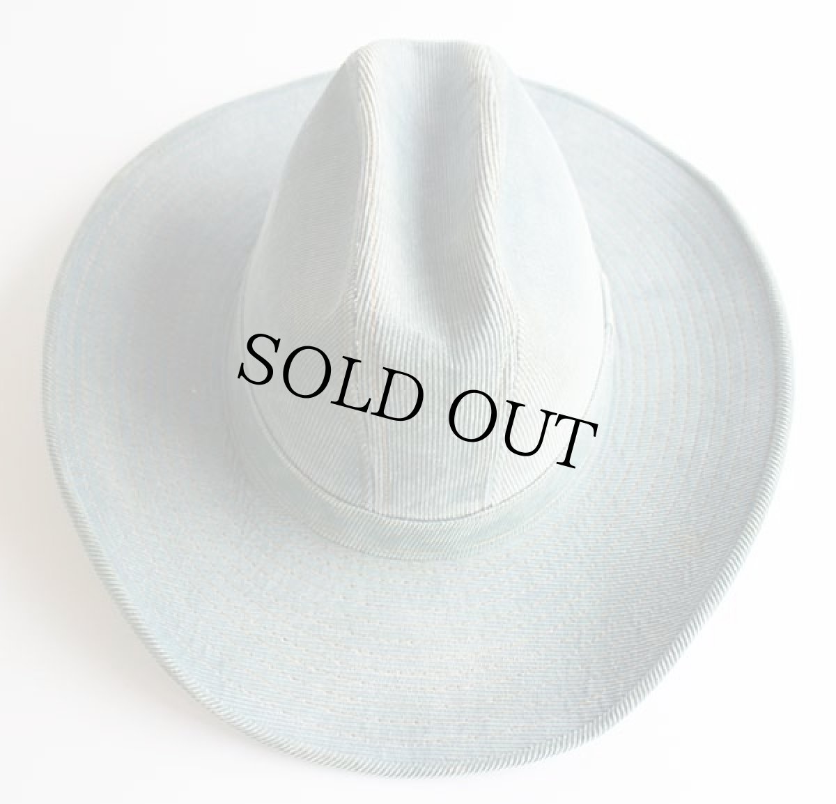 画像3: 70s USA製 Levi'sリーバイス コーデュロイ カウボーイハット 水色 7 1/4 (3)