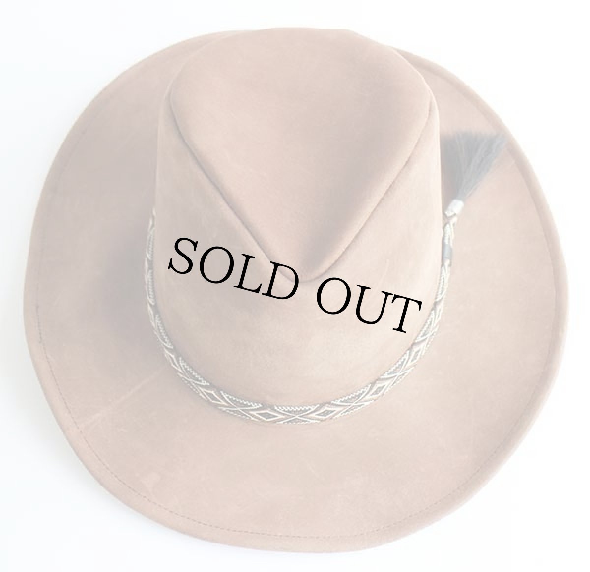 画像3: USA製 RENEGADE ヌバックレザー カウボーイハット グレーブラウン M (3)