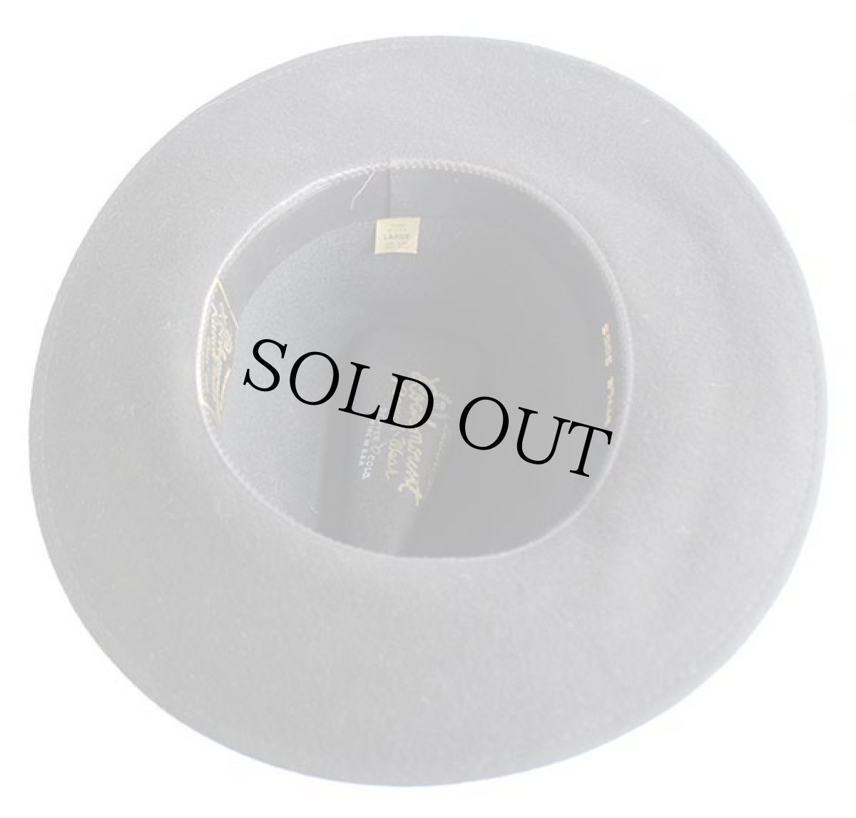 画像4: USA製 Rockmountロックマウント ウール フェルト カウボーイハット 黒 L (4)