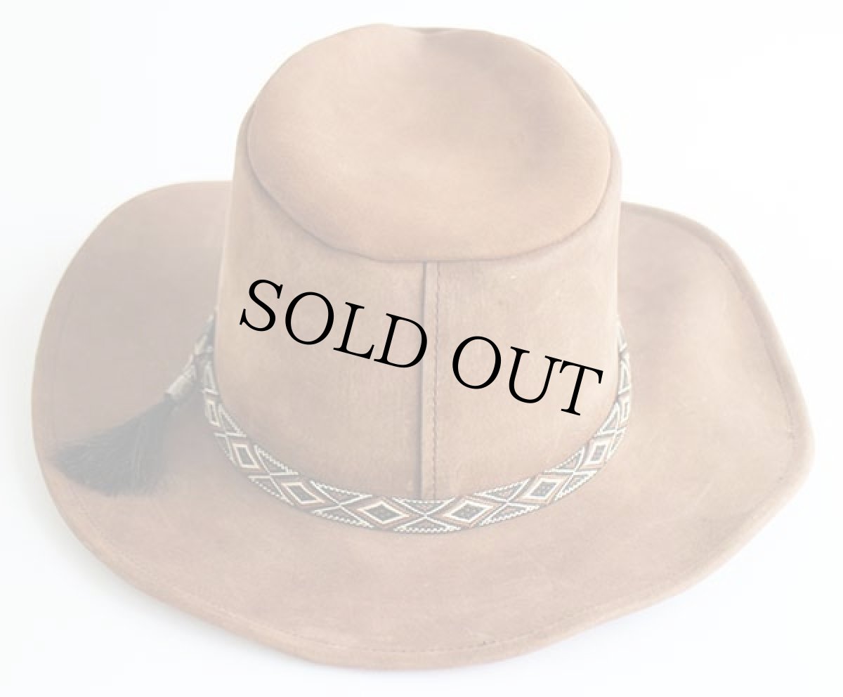 画像2: USA製 RENEGADE ヌバックレザー カウボーイハット グレーブラウン M (2)