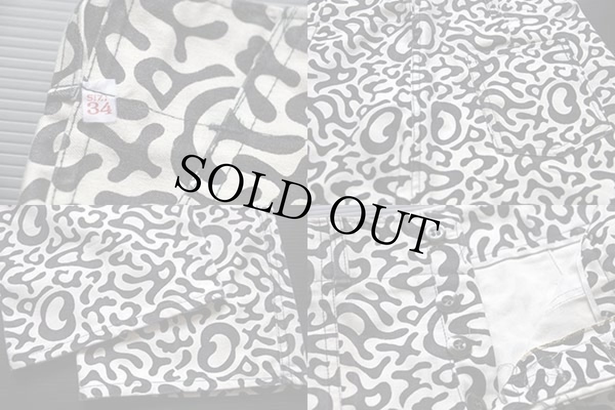 画像3: ビンテージ 韓国軍 バクテリアカモ アメーバカモ ベイカーパンツ 34★迷彩 (3)