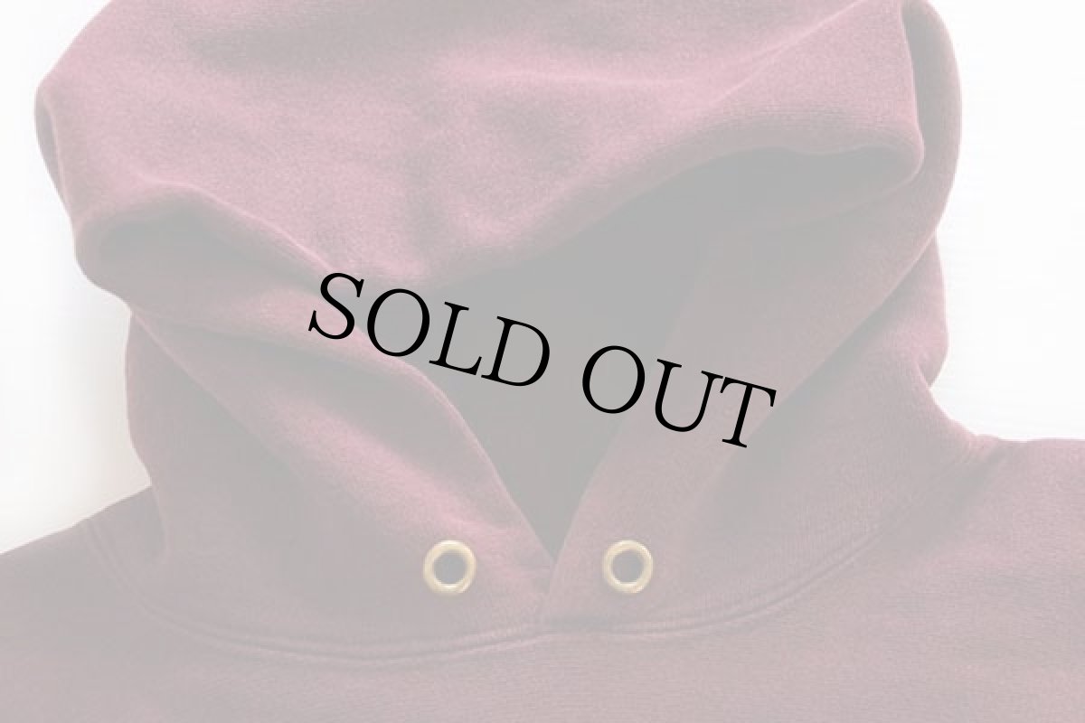 画像5: 90s USA製 Championチャンピオン BOSTON COLLEGE リバースウィーブ スウェットパーカー バーガンディ S (5)