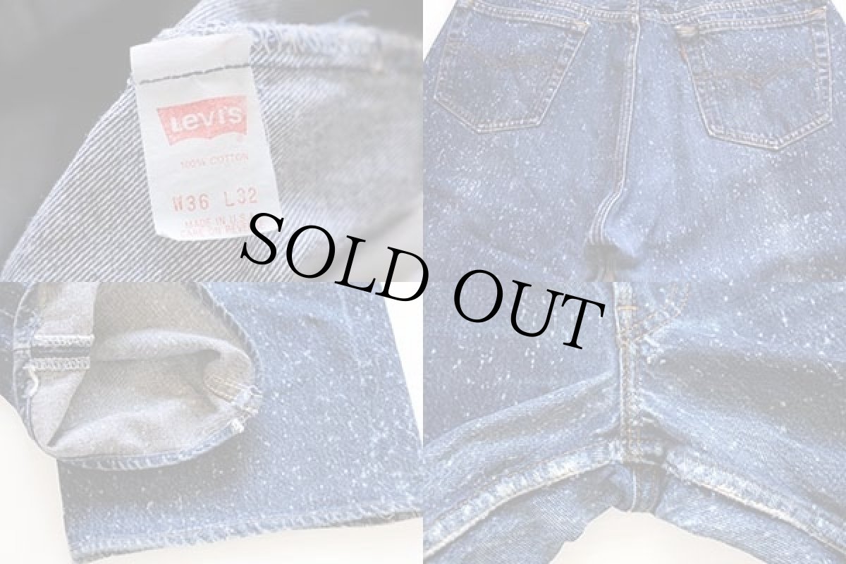 画像4: 80s USA製 Levi'sリーバイス 501 ギャラクティックウォッシュ デニムパンツ w36★ブリーチ (4)