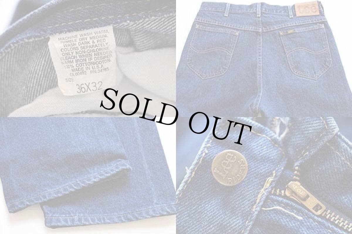 画像4: 80s USA製 Leeリー 200-0147 デニムパンツ w36 L32 (4)