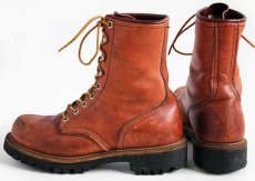 画像2: 80s USA製 REDWINGレッドウイング 899 犬タグ アイリッシュセッター ブーツ 赤茶 7C (2)